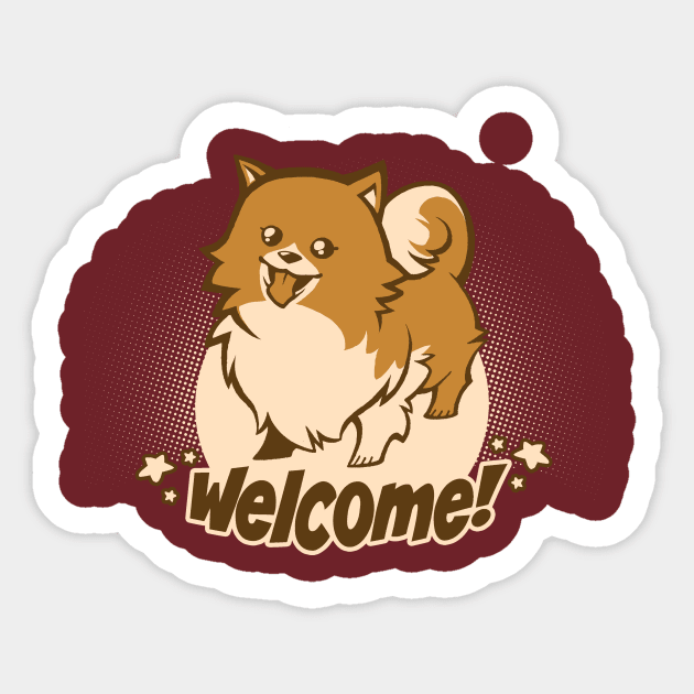 Welcome! Sticker by savagesparrow